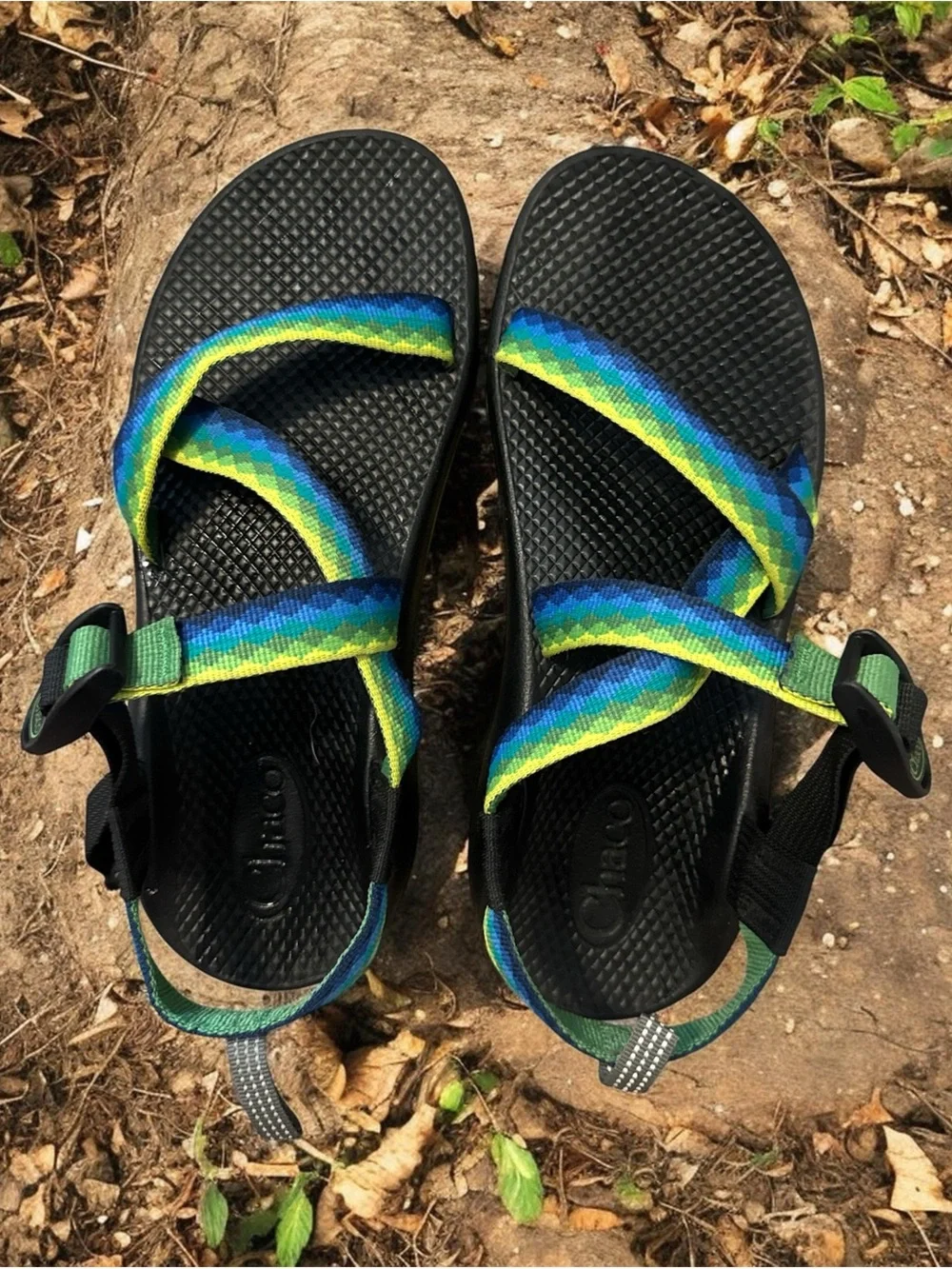 CHACO KIDS’ Z/1 ECOTREAD BLUE/GREEN W7/Y6